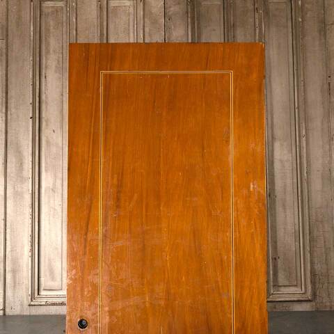 #54883 30x81 Antique Interior Slab Door w/ Inlay image 6