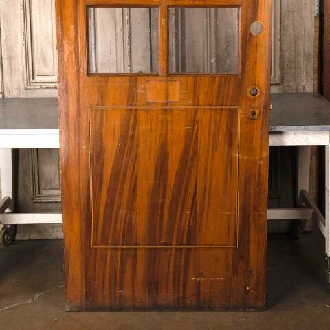 #54885 36x84 Antique Wood 6 Lite Classroom Door image 3