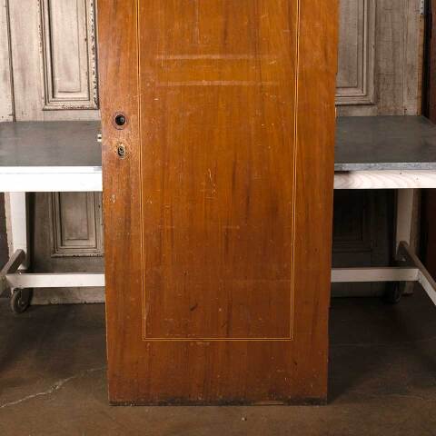 #54887 30x81 Antique Interior Slab Door w/ Inlay image 8