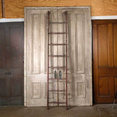 21x102 Antique 8 Rung Wood Ladder