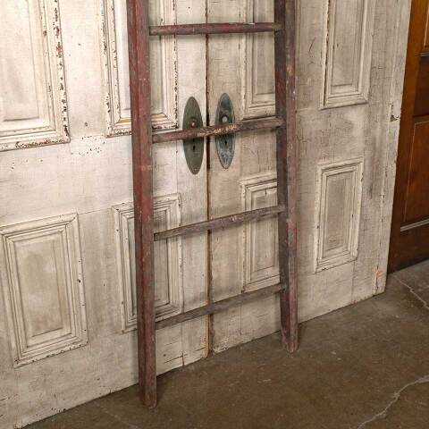 #54950 27x100 Antique 8 Rung Tapered Wood Ladder image 4