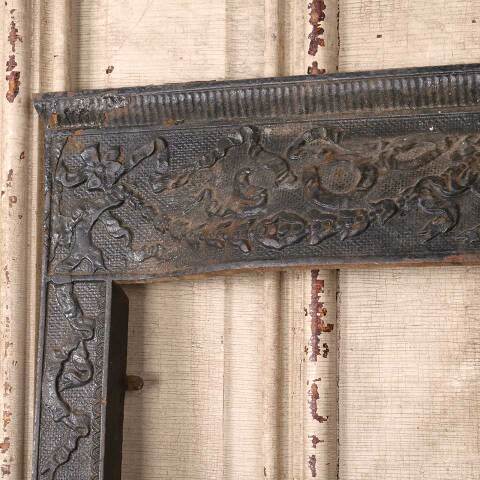 #55000 26x30 Antique Cast Iron Fireplace Surround image 3