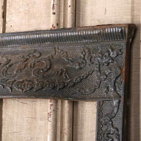 #55000 26x30 Antique Cast Iron Fireplace Surround image 5
