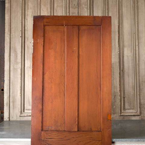 #55011 28x77 Antique 4 Panel Pine Cabinet Door image 2