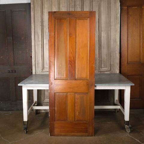 #55011 28x77 Antique 4 Panel Pine Cabinet Door image 4