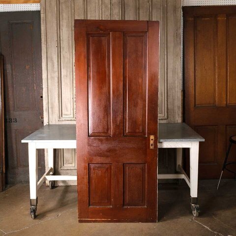 32x79 Antique 4 Panel Wood Interior Door