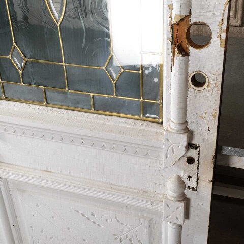 #55124 32x79 Salvaged Victorian Half Lite Entry Door image 4