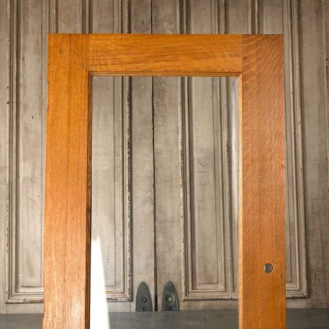 #55168 34x79 Antique Oak Full View Entry Door image 7
