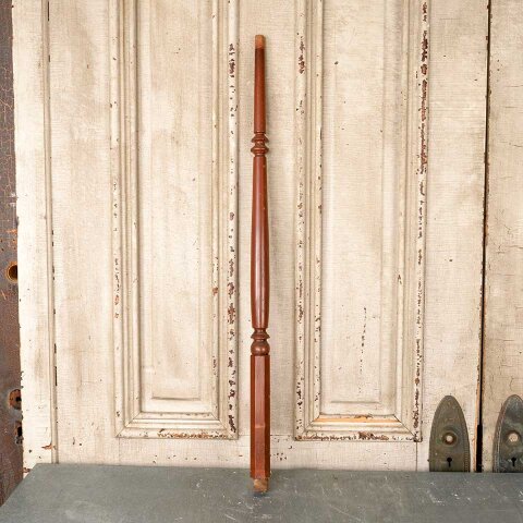 33" Antique Turned Wood Staircase Baluster