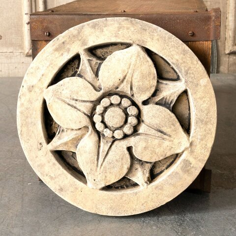 Cast Plaster Rosette Rose Medallion