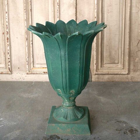 Vintage Cast Aluminum Garden Urn Planter