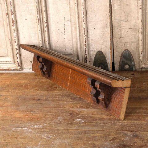 #55508 26x6 Salvaged Antique Wood Wall Plate Shelf image 4