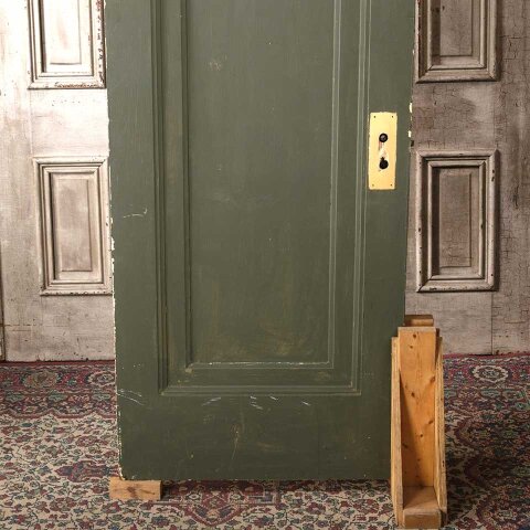 #55536 28x84 Antique 1 Panel Wood Interior Door image 3