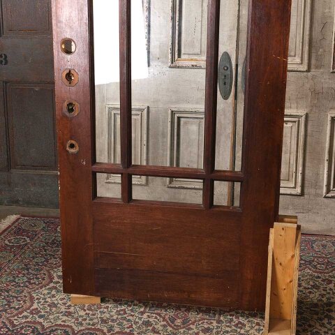 #55612 35x83 Antique Arts & Crafts 9 Lite Entry Door image 6