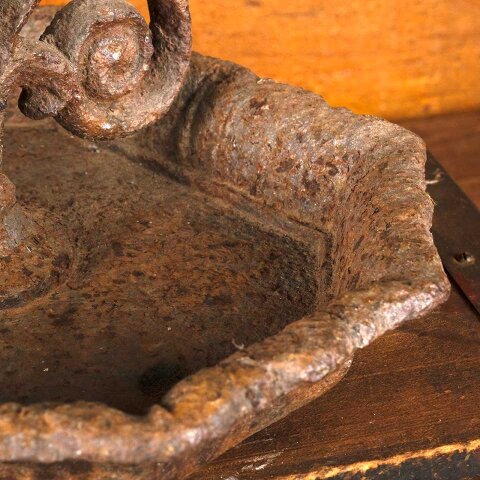 #55803 Antique Cast Iron Boot Scraper & Pan image 7