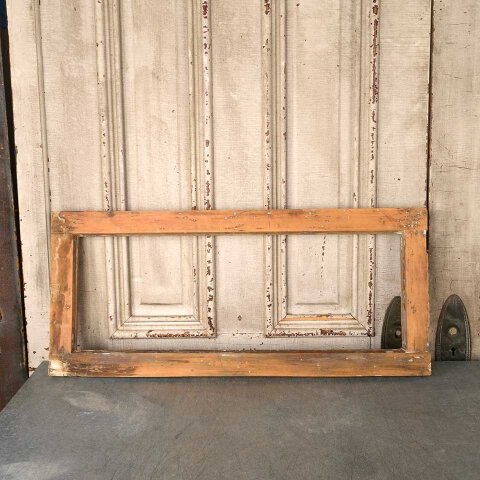 32x14 Antique Wood Transom Window Frame