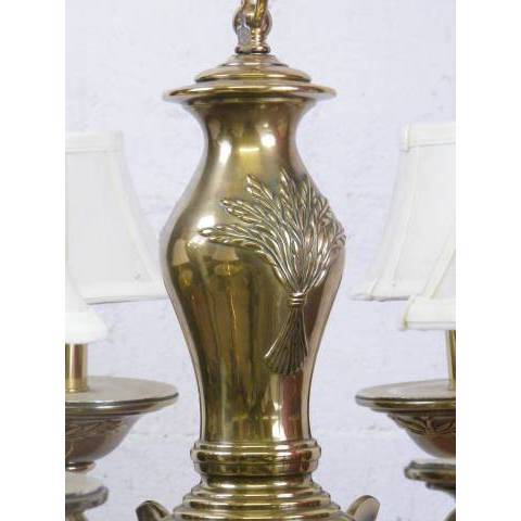 #5810 6 Light Brass Chandelier image 2