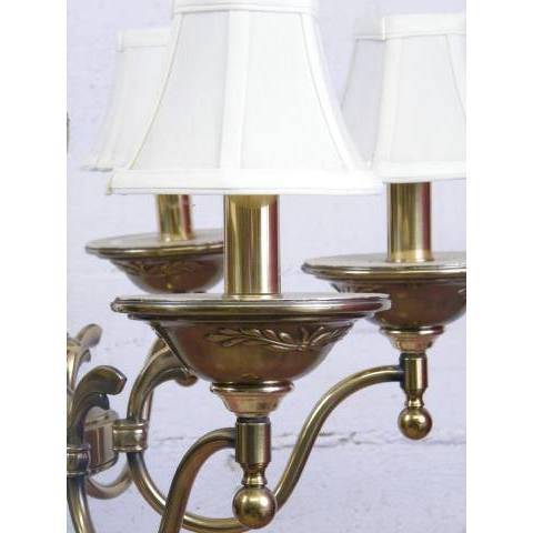 #5810 6 Light Brass Chandelier image 4