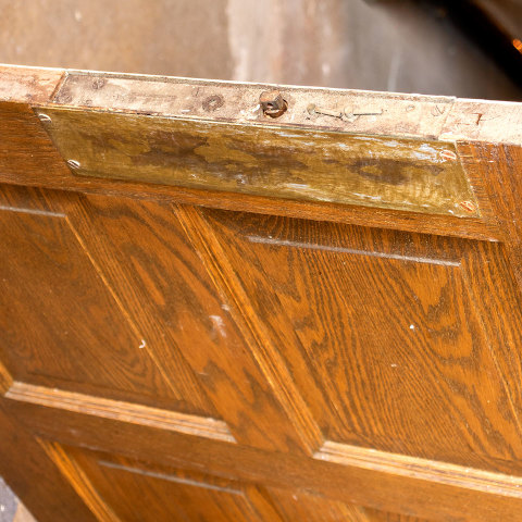 #5864 32x79 8 Panel Oak Door image 5