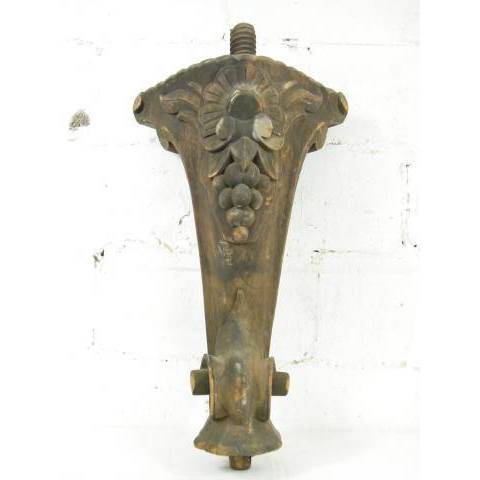 #6157 Salvaged Antique Carved Wood Piano Leg image 2