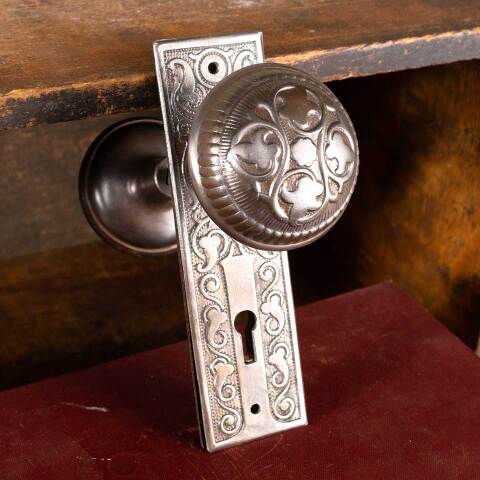 #8084 Antique Russell & Erwin Door Hardware Set image 2