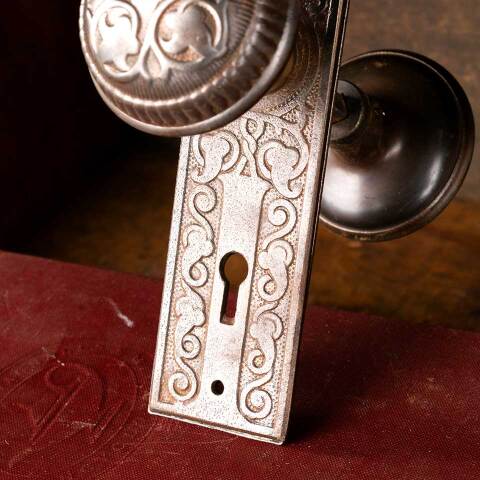 #8084 Antique Russell & Erwin Door Hardware Set image 4