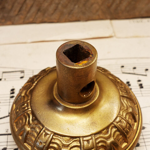 #9147 Antique Mallory Wheeler Arabic Doorknobs image 5