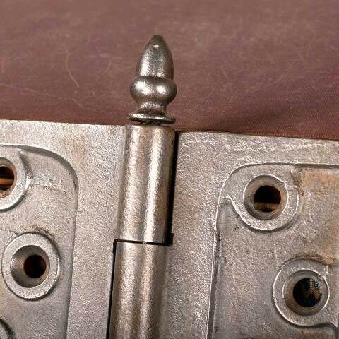 #9532 4 1/2 " x 4" Antique Acorn Finial Door Hinge image 4